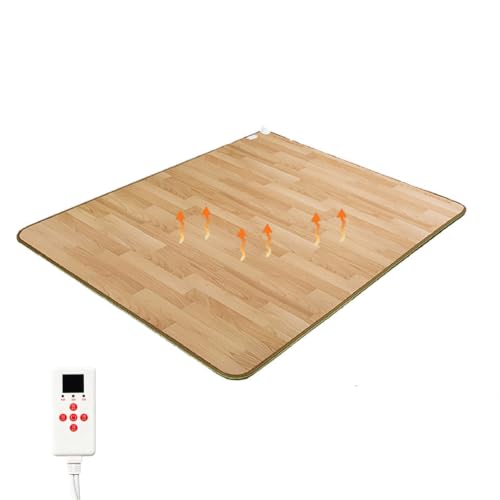 Esterilla de yoga calefactable de grafeno para el hogar, alfombra calefactable portátil con temperatura ajustable y temporizador de 12 horas, esterilla de yoga calefactable(100X100cm)
