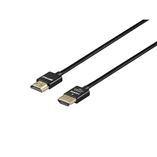 BUFFALO(�o�b�t�@���[�j BSHDPS220BK HDMI�P�[�u�� Premium �u���b�N [2m /HDMI��HDMI/�X�����^�C�v/�C�[�T�l�b�g�Ή�]