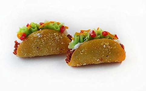 Taco Mini Food Stud Earrings, Polymer Clay Mini Food Jewelry