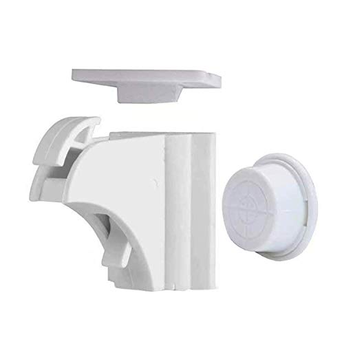 Spmywin Baby Magnetic Cabinet Locks 10 Locks & 2 Keys Children Proof Cupboard Baby Latches No Screws No Drilling Adhesive Magnet Drawers Locks for Drawersï¼ŒCabinetï¼ŒCupboard (White)