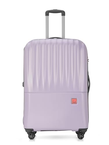 Image of Genie Palm Plus 76cm Trolley Bag, Hard Side 8 Wheel Carry on Luggage - Lavender, Travel Bag for Women