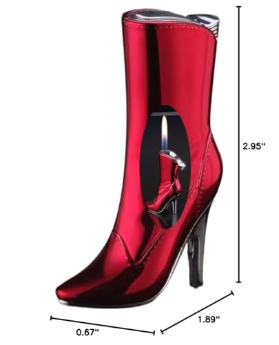 Encendedor mini diseño zapato tacón rojo miniatura 5