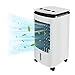 Aufun Aire Acondicionado Móvil 3 en 1, 80W Acondicionador de Aire, Ventilador, Umidificador, Purificador de Aire, con 3 velocidades, 4L Tanque, con Ruedas, 4 cristales de hielo(Tipo A)