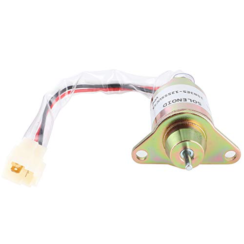 Tbest 119653-77950, Magnetventil Zur Kraftstoffabschaltung 119653-77950, Aluminium, Solenoidventil, Kraftstoffabschaltventil, R55-7, R60-7, 3TNE84