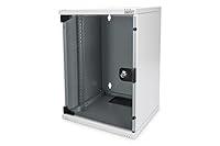 DIGITUS Netzwerk-Schrank 10-Zoll - 9HE - Wandmontage - HxBxT 464x312x300mm - Traglast 30kg - Nutztiefe 240mm - Grau