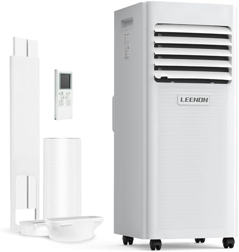 9000 BTU Aire Acondicionado Portátil LEENON 4 en 1 Climatizador P...