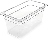 Carlisle 3066207 StorPlus Third Size Food Pan, Polycarbonate, 6