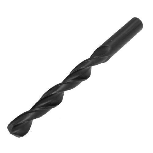Aexit Black HSS Tool Holder 12mm Dia Tip Straight Drill Hole Twist Drilling Bit for Electric Drill Model:12as277qo294
