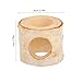 balacoo Small Hideout Tunnel Natural Birch Hamster Guinea Pig Exploration Tube for Rats and Similar Pets Safe Cozy Retreat for Napping and Hiding