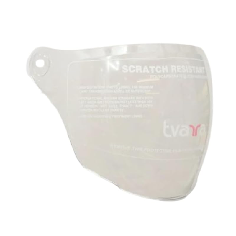 TVARRA Clear Helmet Visor for Women's Jet Helmet | Scratch-Resistant Polycarbonate Face Shield | UV Protection | Replacement Visor | Compatible with Lotus, Dreamcatcher, Daisy & Flora Helmets-image-9