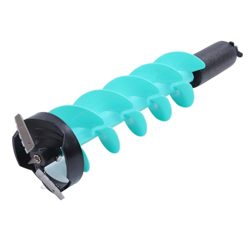 Taladro de nailon para pesca en hielo con cuchillas de acero premium de 6 pulgadas