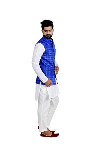 Image of Veera Paridhaan Men's Poly Cotton Jute Nehru Jacket