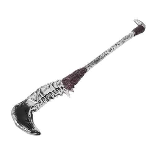 LIGIGWASH Halloween-Sense-Requisite: Halloween Grim Cosplay Death Scythe Staff -Requisite Grim Death Kostümzubehör Für Party, Braun