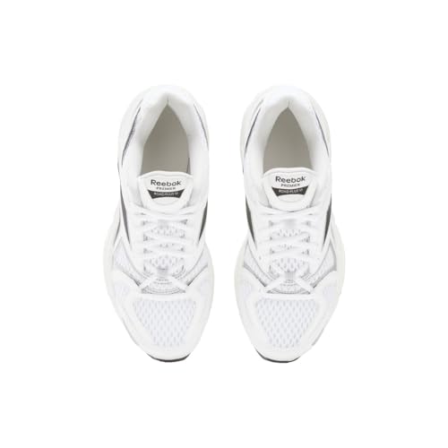 Reebok Women's Premier Road Plus VI Sneaker, White/Washed Black/Grey 1, 8