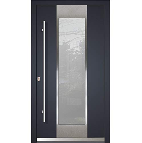 Haustür WeltHaus Tür Aluminium mit Kunststoff LA123 Bonn WH75 Eingangstür (110x210 links...