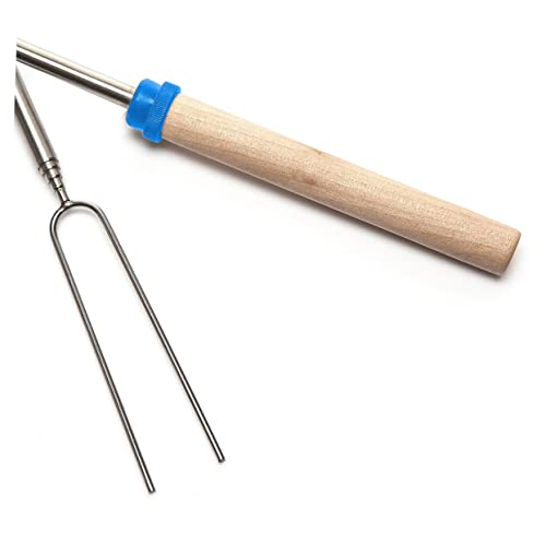 Hoement 8 Espetos Para Grelhar Smores Espetos De Cachorro-Quente Espeto De Salsicha Para Cachorro-Qu