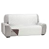Martina Home Martina Dual Cover Bankovertrek met omkeerbare bekleding, 3 zitplaatsen, beige/bruin
