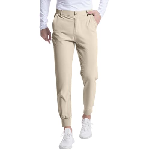 Golf Pants Men Jogger Slim Fit - Mens Dress Pant Stretch with Belt Loops Tapered Casual Business Travel Work Sweatpants2