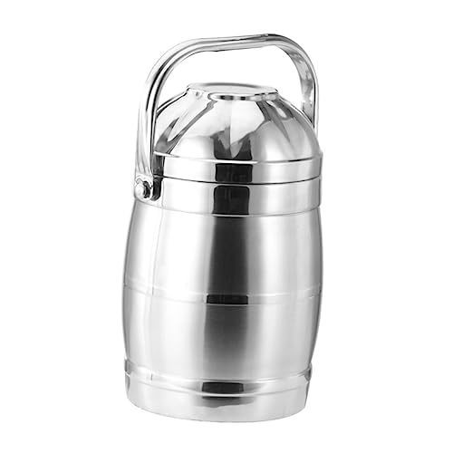 KOCKSHION Boîte Thermique Inox Double Avec Isolation Sous Vide Bol à Soupe Portable Antidérapant Contenant Alimentaire Isotherme Pour Repas Chauds Plein Air