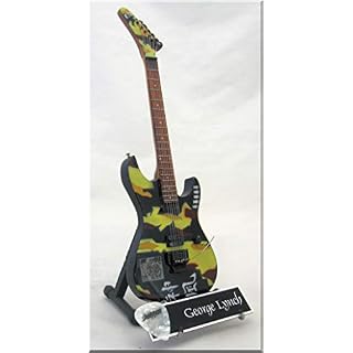 GEORGE LYNCH Guitare Miniature avec médiator KAMIKAZE Dokken - Les Beatles, Paul McCartney, John Lennon, RIngo Starr, George Harrison