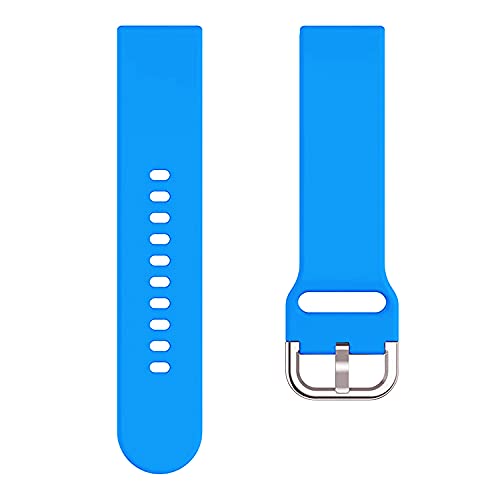Image of ACM Watch Strap Silicone Belt 20mm Compatible with Inbase Urban Lyf Z Smartwatch Sports Hook Band Turquoise