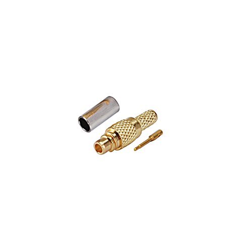 5pcs Rf Wire Coaxial Cable Terminal Copper Alloy Connector Mmcx Male Straight Crimp for Rg174 Rg316 Lmr100 Ships from USA