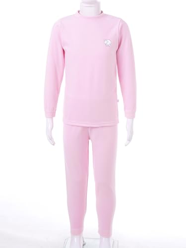 easyforever Kids Boys Girls Thermal Underwear Set Fleece Lined Base Layer Top & Bottom Long Johns Set3