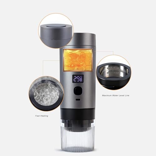 Cafetera portátil con batería recargable y capacidad 200 mL miniatura 5