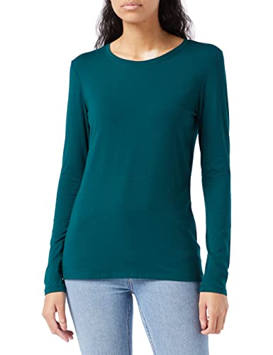 Damen Langarmshirt Von Gyabnw – Rundhals, Mit Falten-Detail | Aus Polyester-Viskose-Elastan | Bequem, Dehnbar & Vielseitig Kombinierbar