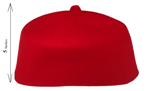 Image of Dupsie's Wool Fez Hat for Men - Soft Felt Igbo Cap | Traditional African Hat for Cultural, Religious & Fashion Wear