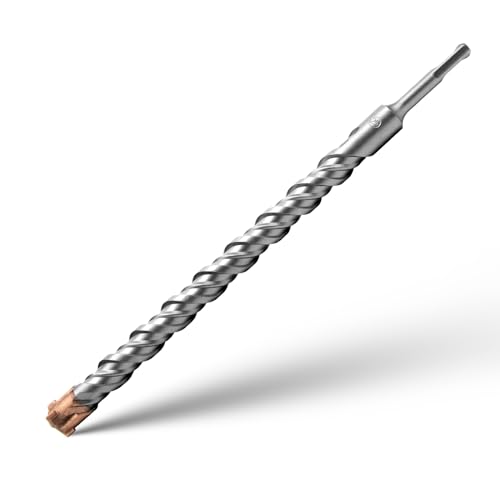 Brocas Hormigon Juego de Brocas SDS Plus 4 Puntas de Metal Duro Pared Cruzadas Broca de Impacto Ideal Para Taladrar en Hormigón Piedra Natural Metal Plástico Granito 25mm x 350mm