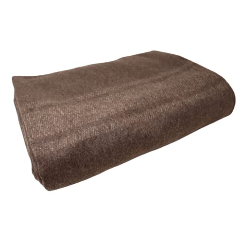 M Mcguire Gear Italian Style Army Blanket, Mil-Spec, 66 In X 90 In, Wool Blend, Flame Retardant, Grey #TOP24