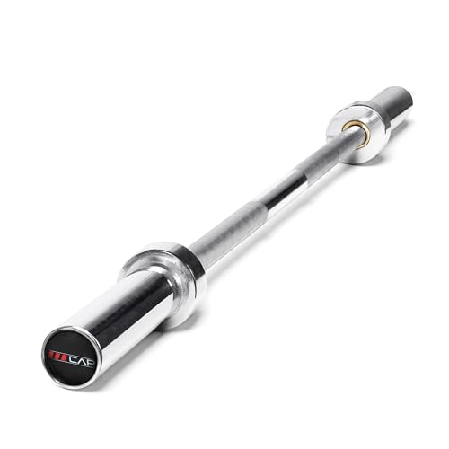 CAP Barbell 2' Olympic Solid Bar, Bronze Bushings, Chrome, 45.75 inches