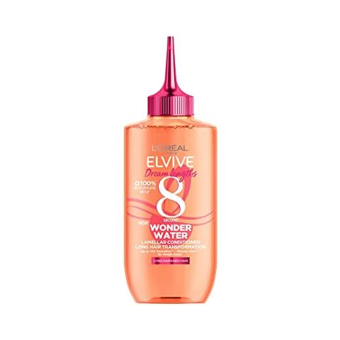 L'Oréal Paris Wonder Water, Liquid Hair Conditioner by Elvive Dream Lengths, 8 Second Hair Treatment for Long Damaged Hair with Lamellar Technology, 200 ml Cover