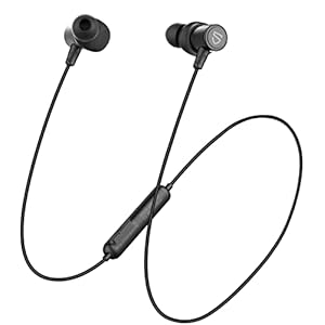 SoundPEATS Q30HD Bluetooth 5.0-koptelefoon, in-ear draadloze oordopjes met microfoon, 13 uur lange speeltijd voor iPad, iOS Android mobiele telefoons, smartphones pc, Zwart