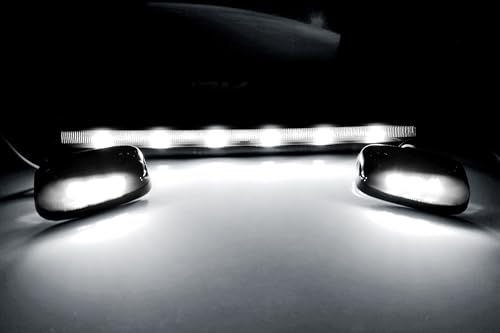 Kit de luces LED para techo de cabina con lente ahumada 3 piezas miniatura 2