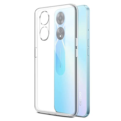 Image of Amazon Brand- Solimo Mobile Cover for Oppo A78 5G (Soft & Shockproof Back Case with inbuilt Cushioned Edges), Transparent