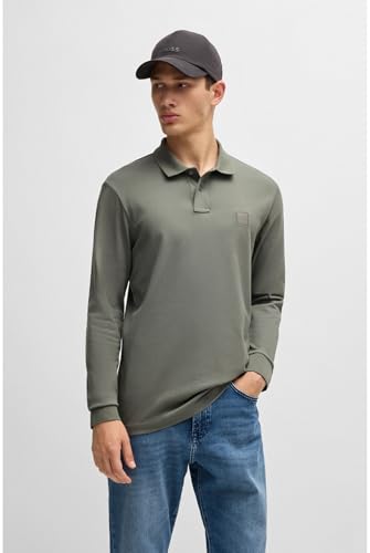 BOSS Hommes Passerby Polo Slim en piqué de Coton Stretch