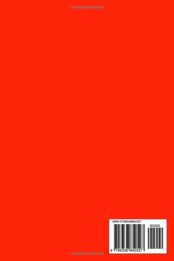 Back cover of the iPhone 16 Pro User Guide book, primarily red with a barcode and ISBN-13 number at the bottom.