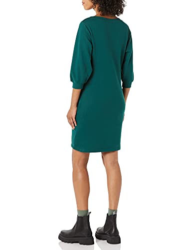 Amazon Essentials Women's French Terry Blouson Sleeve Crewneck Sweatshirt Dress (Available in Plus Size) - Image 3