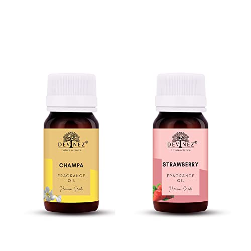 Image of Devinez Champa, Strawberry Aroma Oil for Diffuser /Ultrasonic Aroma Diffuser /Tealight Diffuser /Reed Diffuser, 30ml Each