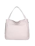 borse roberta di camerino scontate Borsa a spalla Roberta Rossi Borsa a Spalla Elegante in Pelle Mista Tessuto Grigio Perla 14x30x15 per Uso Quotidiano