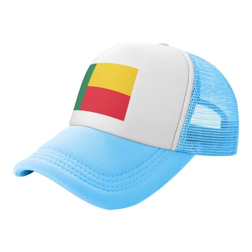 Casquette De Baseball avec Drapeaux Personnalisé Association De Couleurs à La Mode Imprimé Emblème Bénin Anti-Soleil Respirant Taille Unique