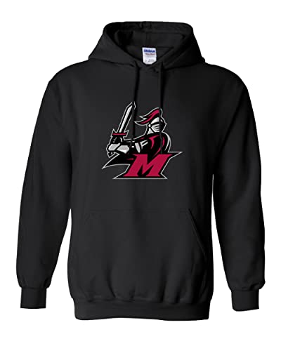 CreateMyTee | Manhattanville College Full Color Mascot Hooded Sweatshirt