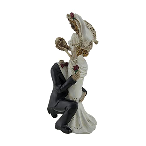 Estatua de Novios Esqueleto para Boda miniatura 3