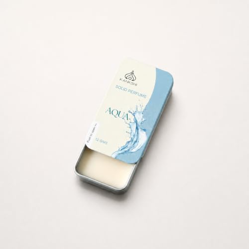 Image of Unisex Aqua Solid Perfume Solid Perfume 12GM - Skin Friendly Pocket Size - Luxury Solid Perfume for Men & Women - Long Lasting Scent - Ideal for Travel & Daily Use