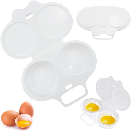 DHHYWWD Microwave Egg Poacher, Reusable Poached Egg Maker with Li...