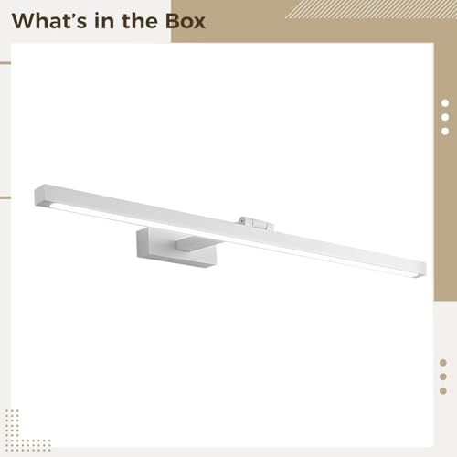 Miroir LED de salle de bain étanche en aluminium réglable