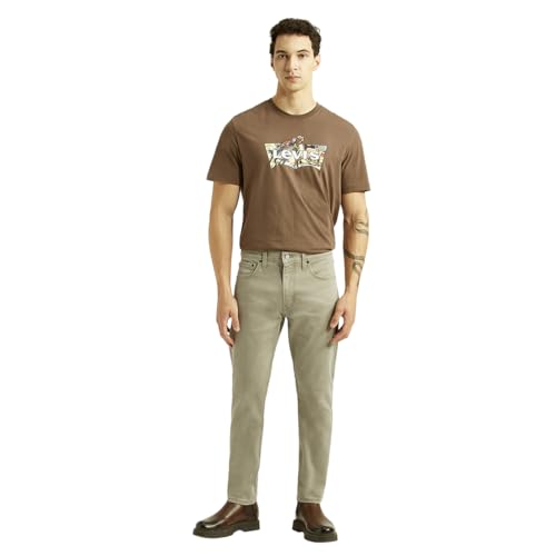Image of Men's 512 Light-Grey Slim Tapered fit mid Rise Jeans