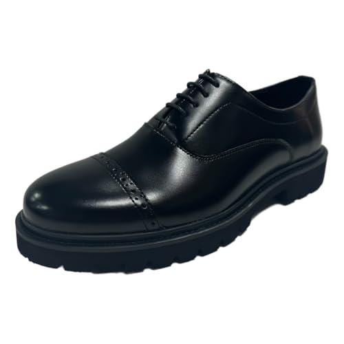 Men's Business Casual Oxford Shoes, Action Leather Upper, Rubber EVA Foam Sole
